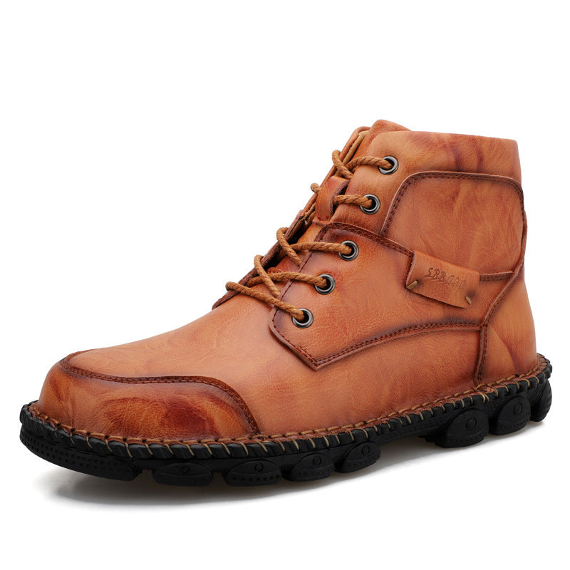 High Top Martin British Style Leather Boots men