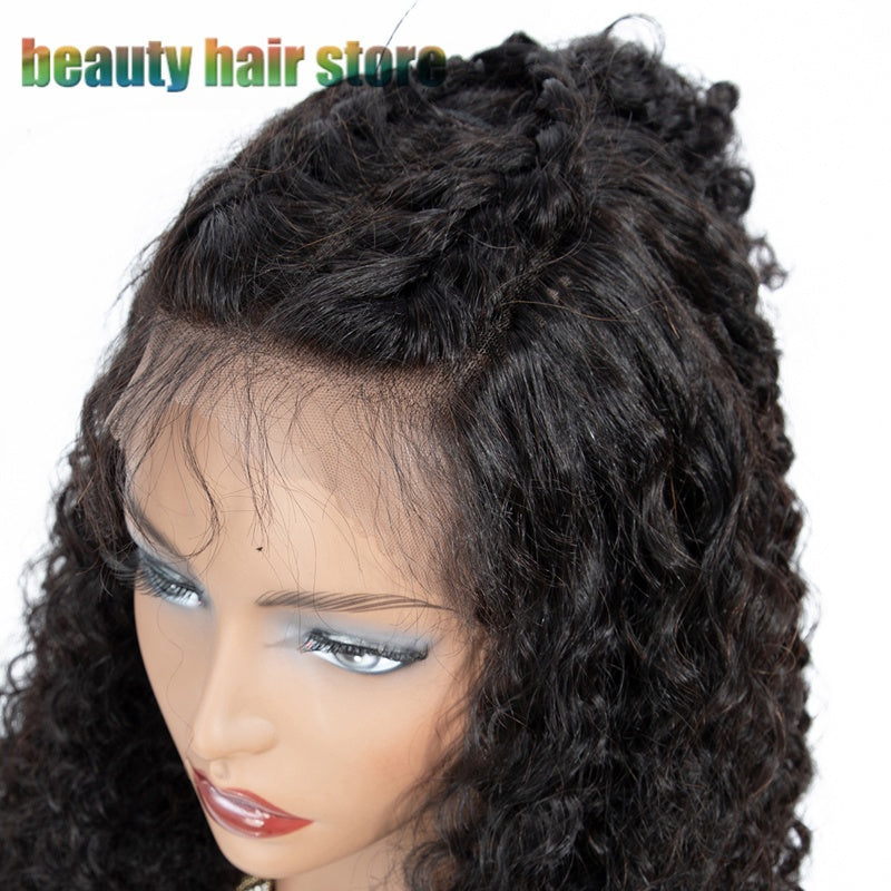 Brasilia Niche Kinky Curly Lace Front Human Hair Wig – 9A Quality, 150% Density