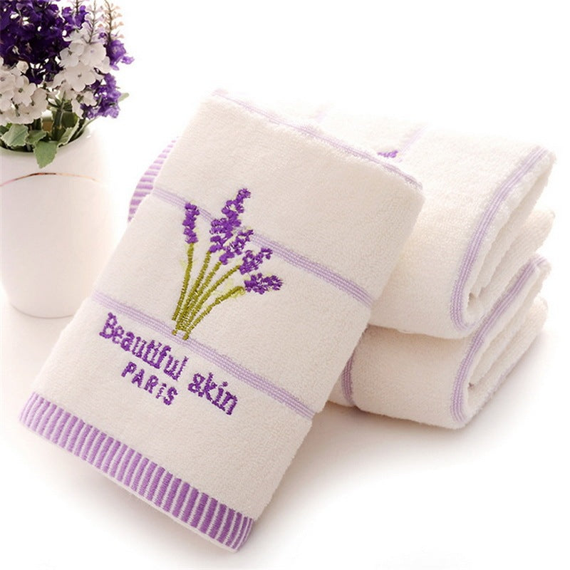 Lavender Style Cotton Towel