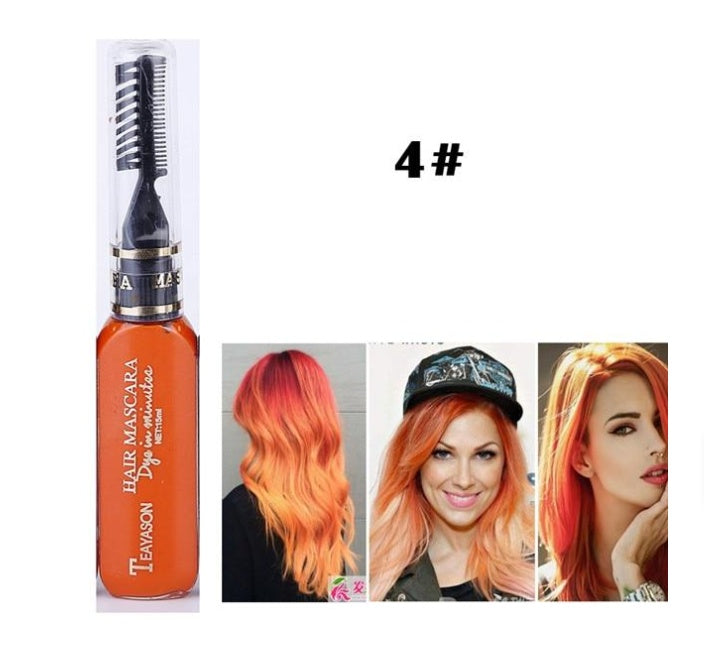 Temporary Hair Dye Mascara – 13 Vibrant Colors for Creative and Safe Hair Styling