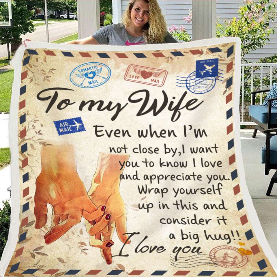 Fleece Blanket with Heartfelt Message – Inspirational Gift for Daughter, Son, or Wife