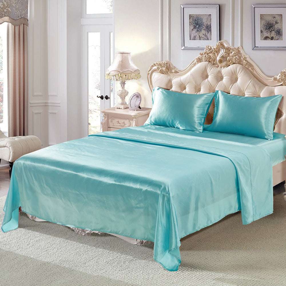 Luxurious Imitation Silk Bedding Set | Elegant Polyester Fiber Bedding