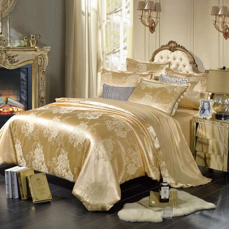 HX Pure Cotton Satin Bedding Set – Luxurious, Soft, and Stylish