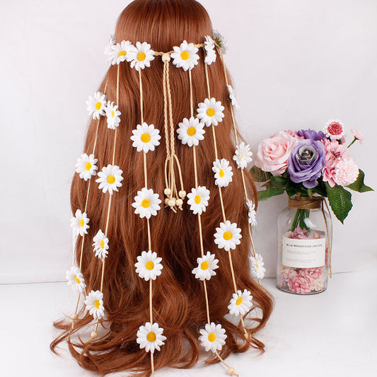 Bohemian Sunflower Hair Crown