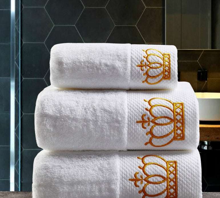 Luxury Cotton Gift Towel - Custom Embroidery Boutique Hotel Sauna Large Bath Towel