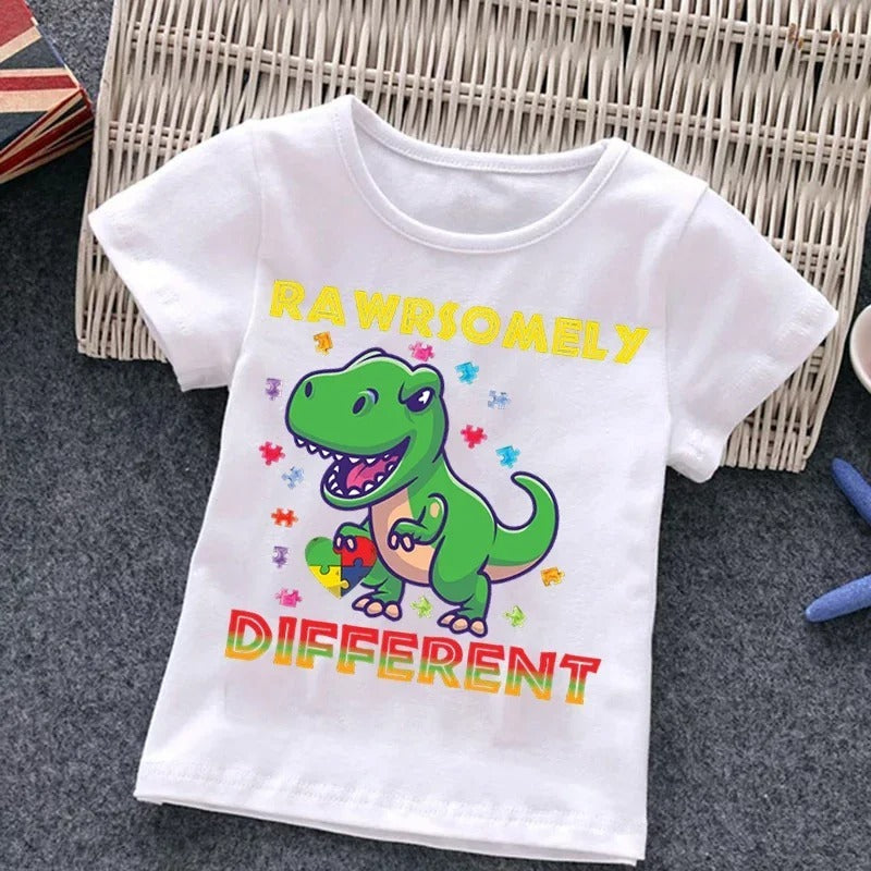 Kids With Autism T-Shirt – Puzzle Design Top for Children and Adults