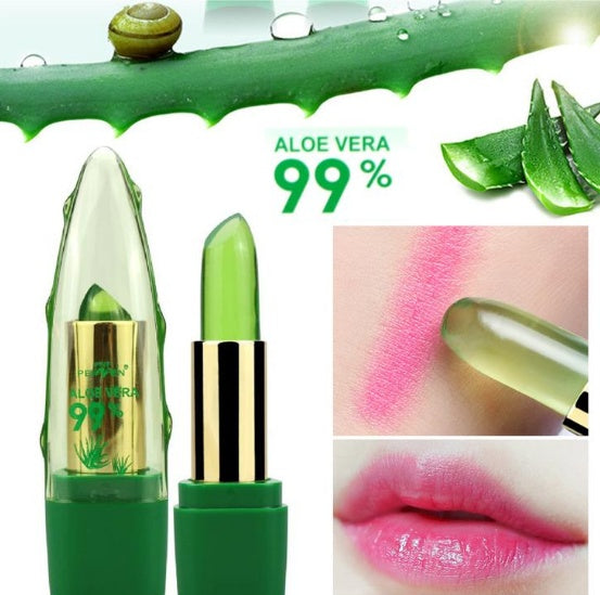 Moisturizing Aloe Vera Gel Lipstick – Long-lasting Hydration & Color Changing Formula