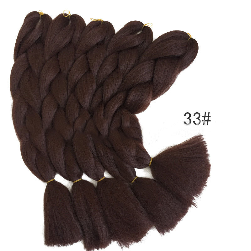 Jumbo 24 Inch Braiding Hair Extensions – High Temperature Fiber, Smooth Texture, Permable, for Kids and Women