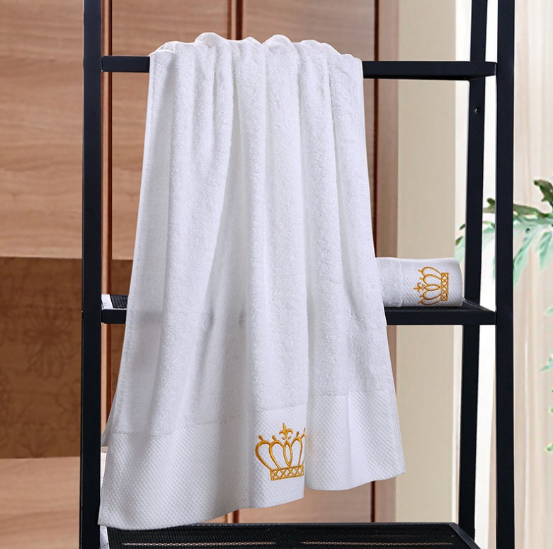 Luxury Cotton Gift Towel - Custom Embroidery Boutique Hotel Sauna Large Bath Towel