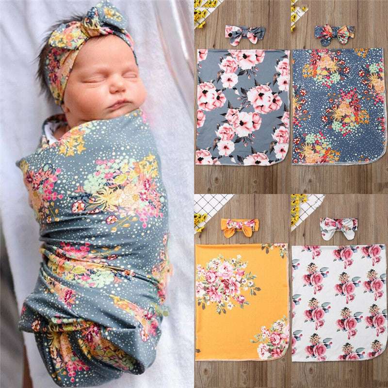 Cozy Bloom Baby Blanket Wrap Towel