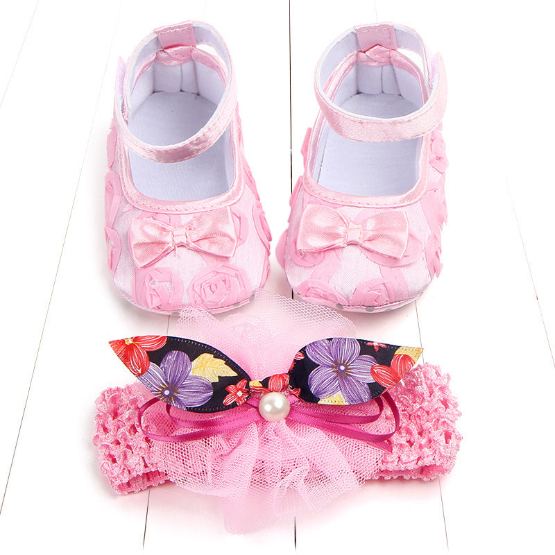 Children's Photoshoot Shoes Set – Comfortable & Stylish Shoes for Toddlers with Embroidery & Bow Designs