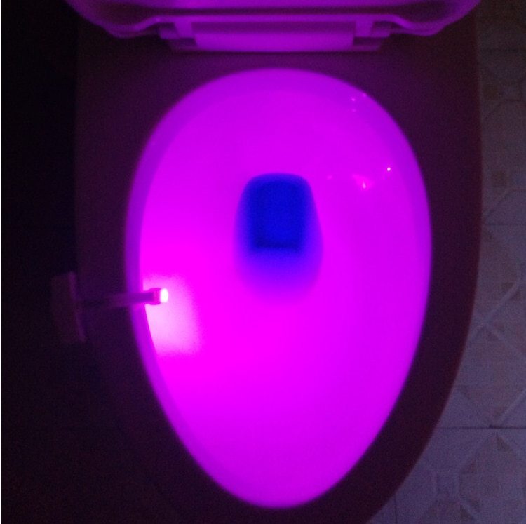 Automatic Induction LED Toilet Night Light – 8 Color Motion Sensor Bathroom Light