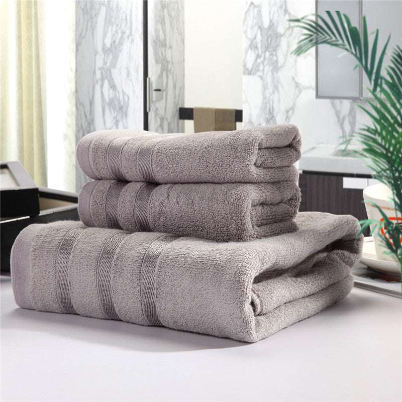 Premium Bamboo Towel Set - Antibacterial & Hypoallergenic Comfort