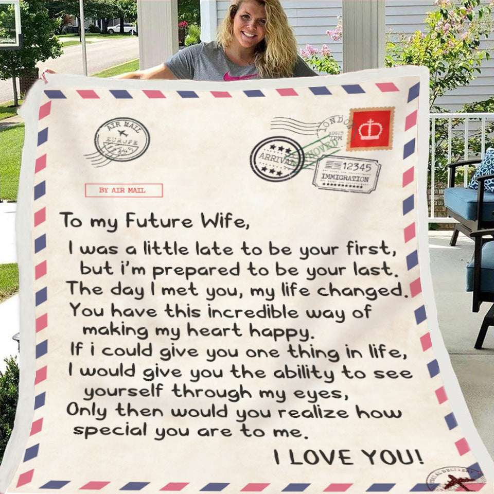 Fleece Blanket with Heartfelt Message – Inspirational Gift for Daughter, Son, or Wife