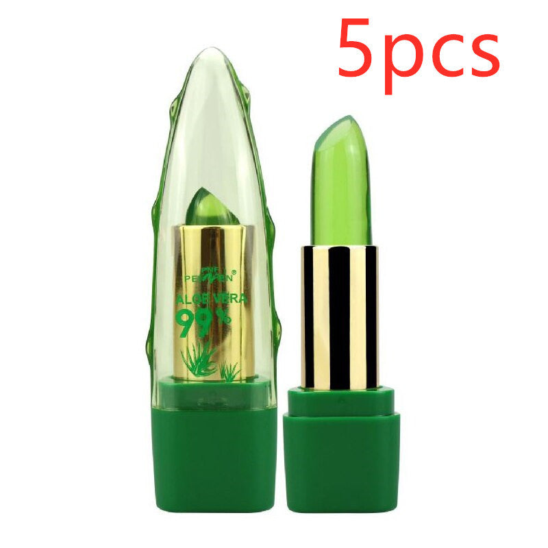 Moisturizing Aloe Vera Gel Lipstick – Long-lasting Hydration & Color Changing Formula