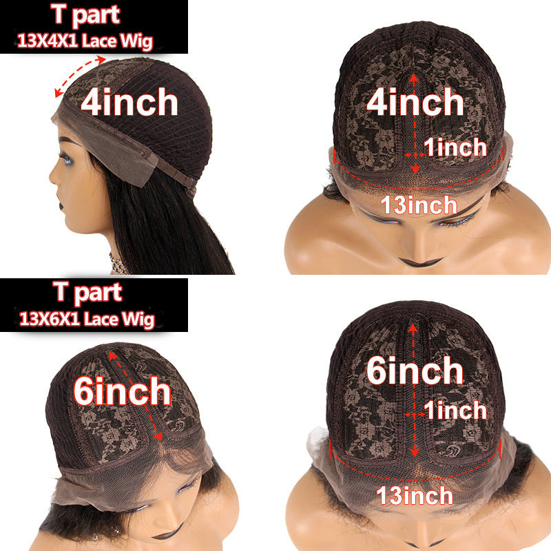 Burmese T-Type Front Lace Wig – Dyeable, Suitable for All Face Shapes & Skin Tones