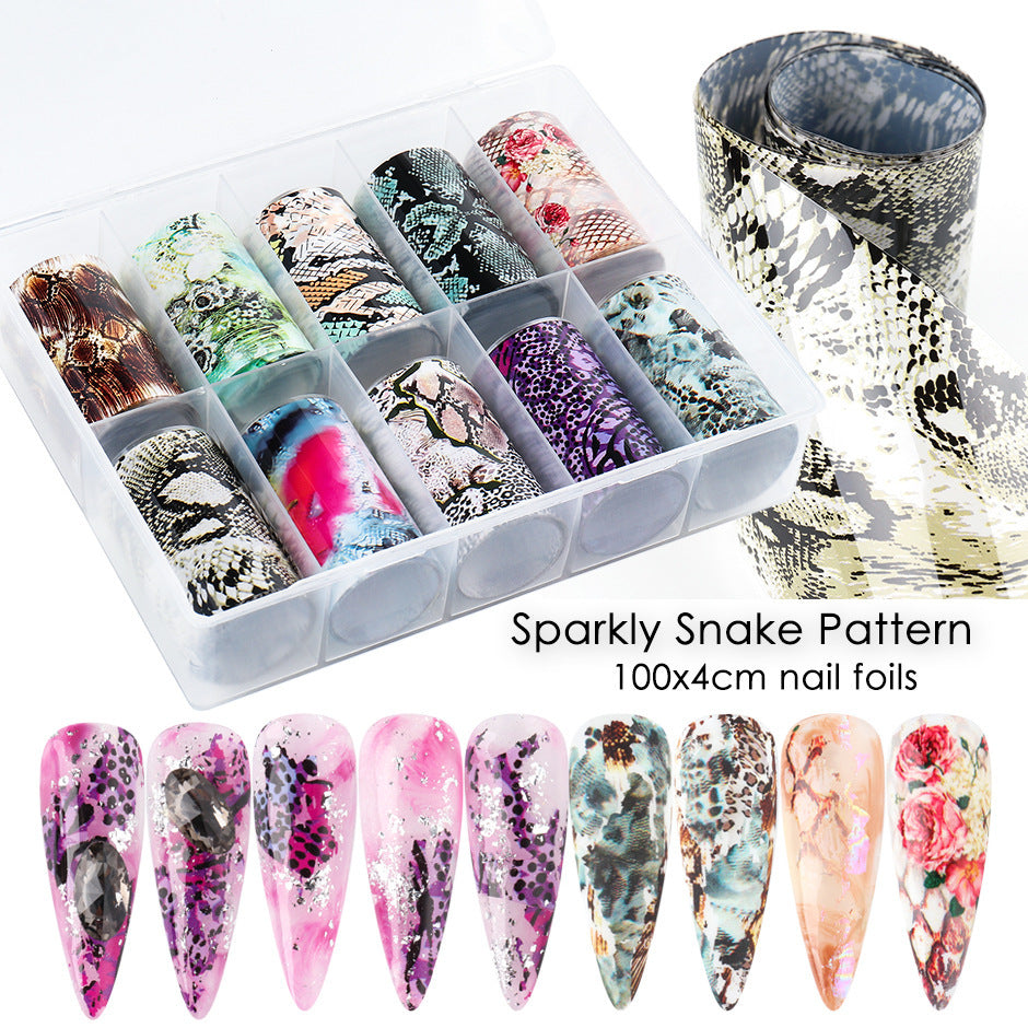 Snake Skin Design - Nail Art Stickers