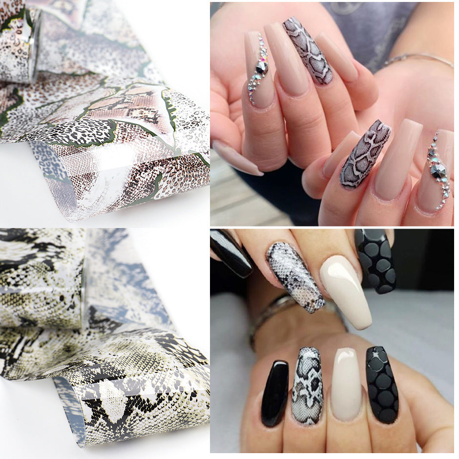 Snake Skin Design - Nail Art Stickers