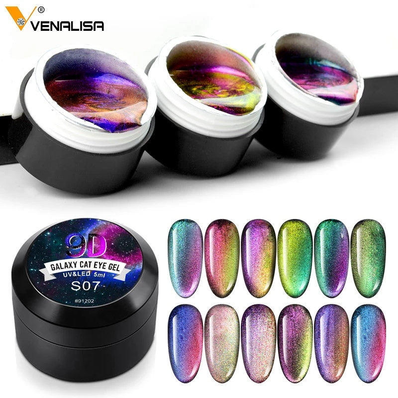 Venalisa 9D Gel Polish Cat Eye Magic – Galaxy Starry Magnetic Multicolor 5ml