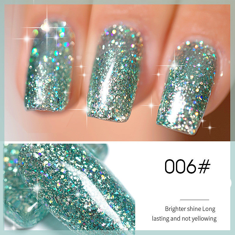 Flash Nail Polish - 2025 New Super Flash Micro Diamond Nail Shop Special Sequins