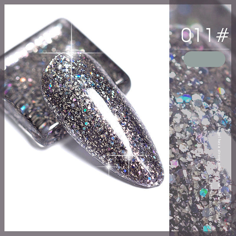 Flash Nail Polish - 2025 New Super Flash Micro Diamond Nail Shop Special Sequins