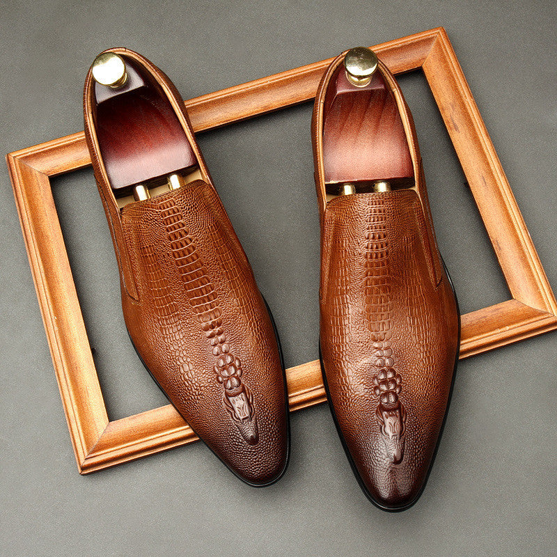 Elegant Pointed Toe Leather Shoes for men