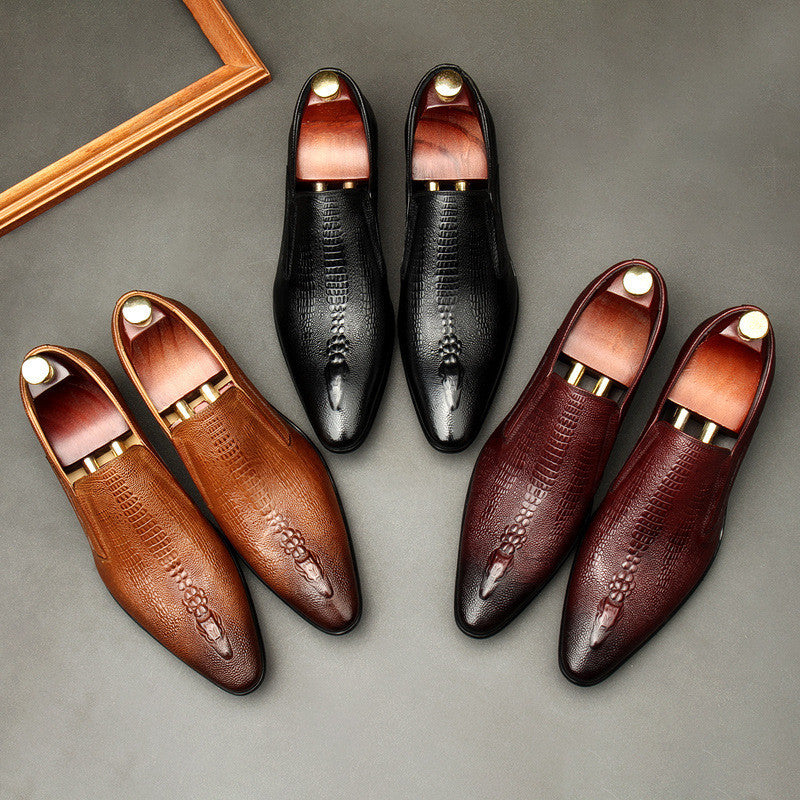 Elegant Pointed Toe Leather Shoes for men