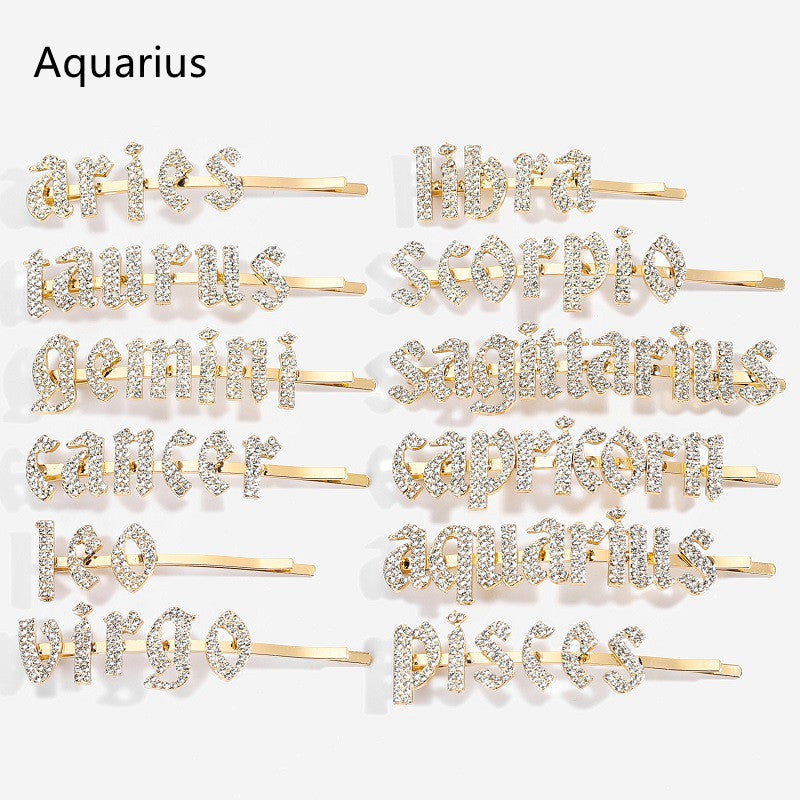 Constellation Word Clip - Personalized Hairpin