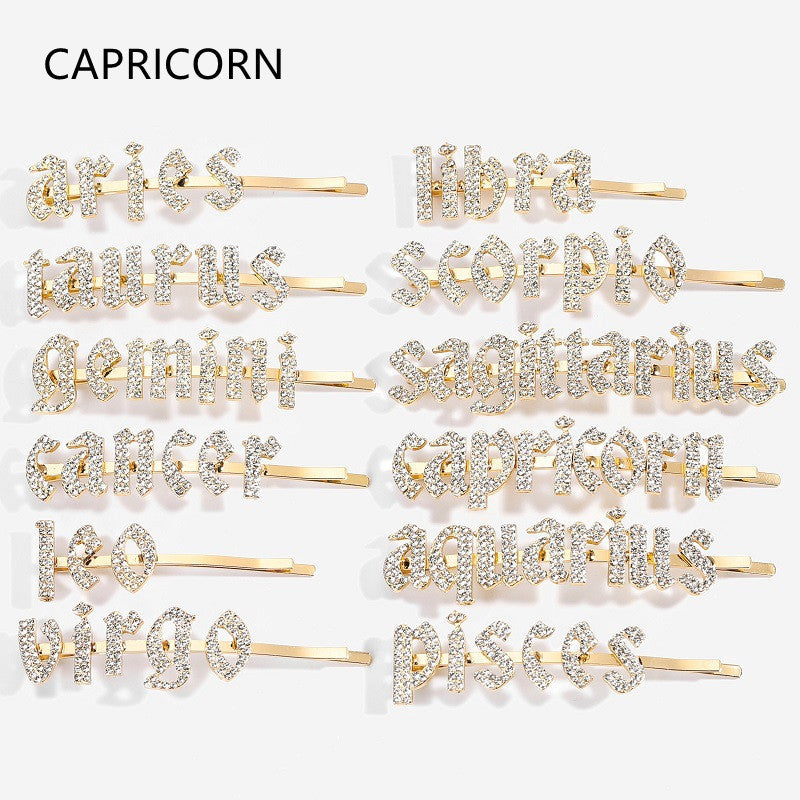 Constellation Word Clip - Personalized Hairpin