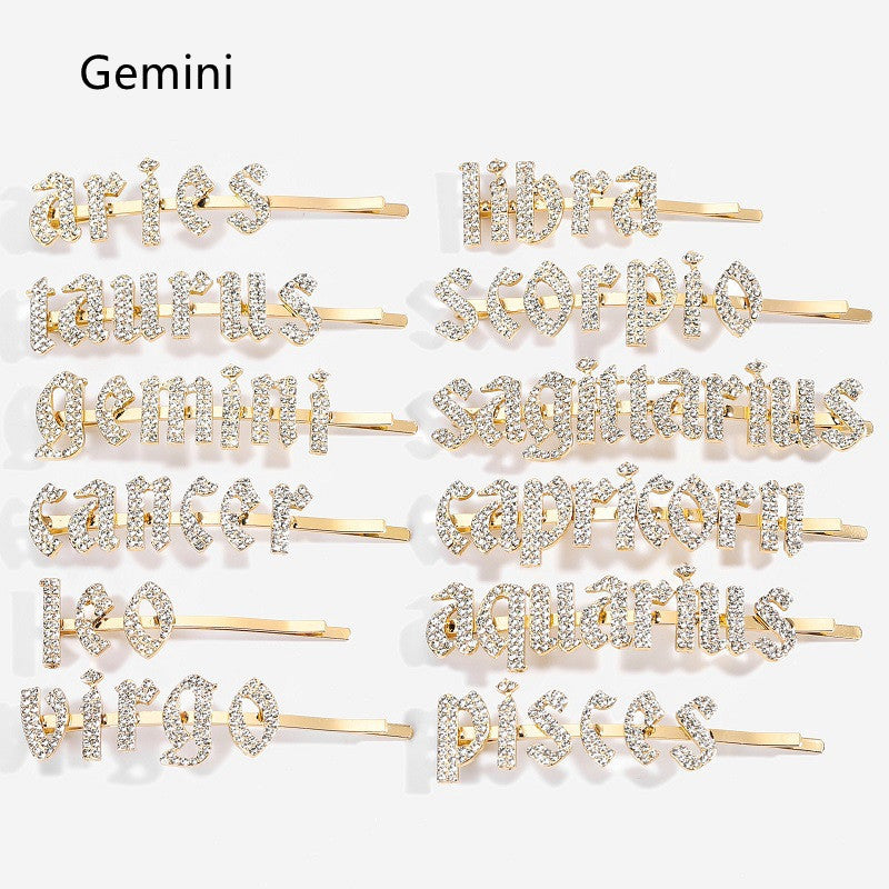 Constellation Word Clip - Personalized Hairpin