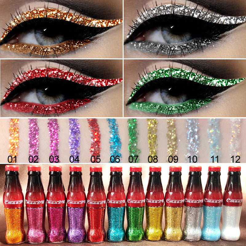 Colored Glitter Eyeliner – Waterproof & High Pigment