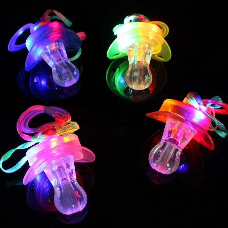 LED Pacifier & Whistle – Colorful Party Toy with Blinking Lights