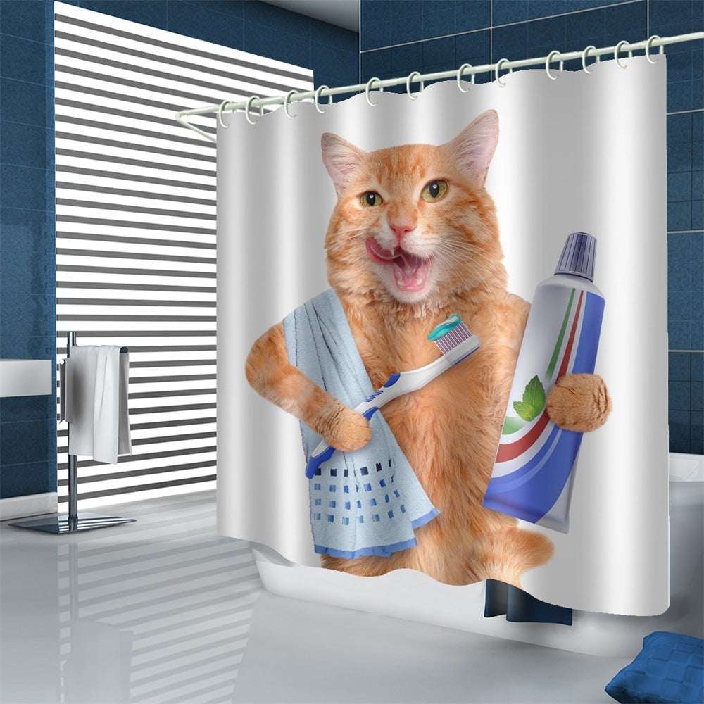 Waterproof Polyester Shower Curtain – Fun and Modern Designs