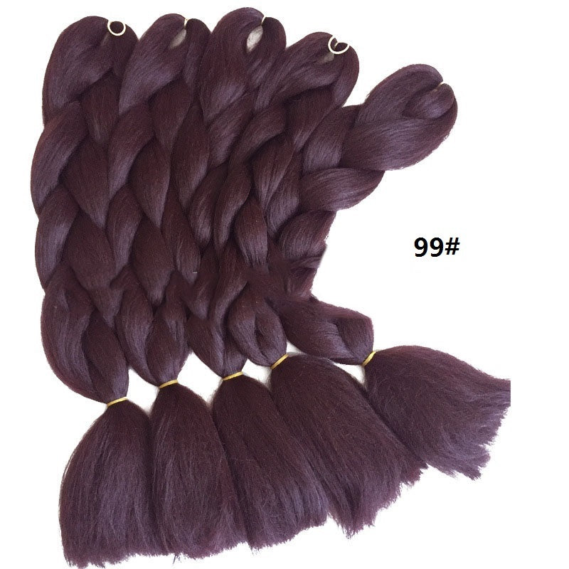 Jumbo 24 Inch Braiding Hair Extensions – High Temperature Fiber, Smooth Texture, Permable, for Kids and Women