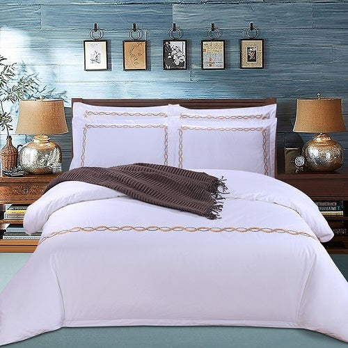 Four-Piece Cotton Bedding Set Elegance