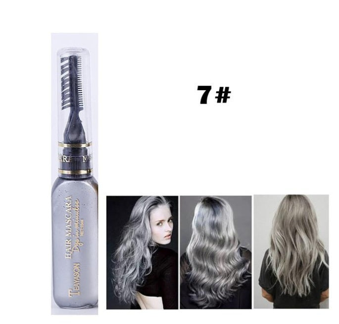 Temporary Hair Dye Mascara – 13 Vibrant Colors for Creative and Safe Hair Styling