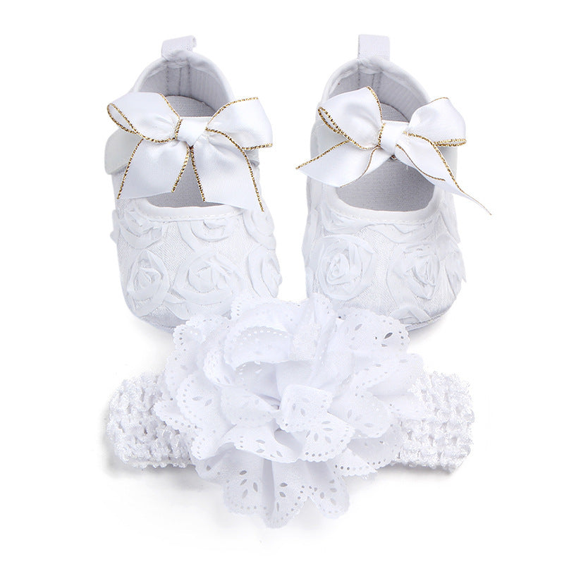 Children's Photoshoot Shoes Set – Comfortable & Stylish Shoes for Toddlers with Embroidery & Bow Designs