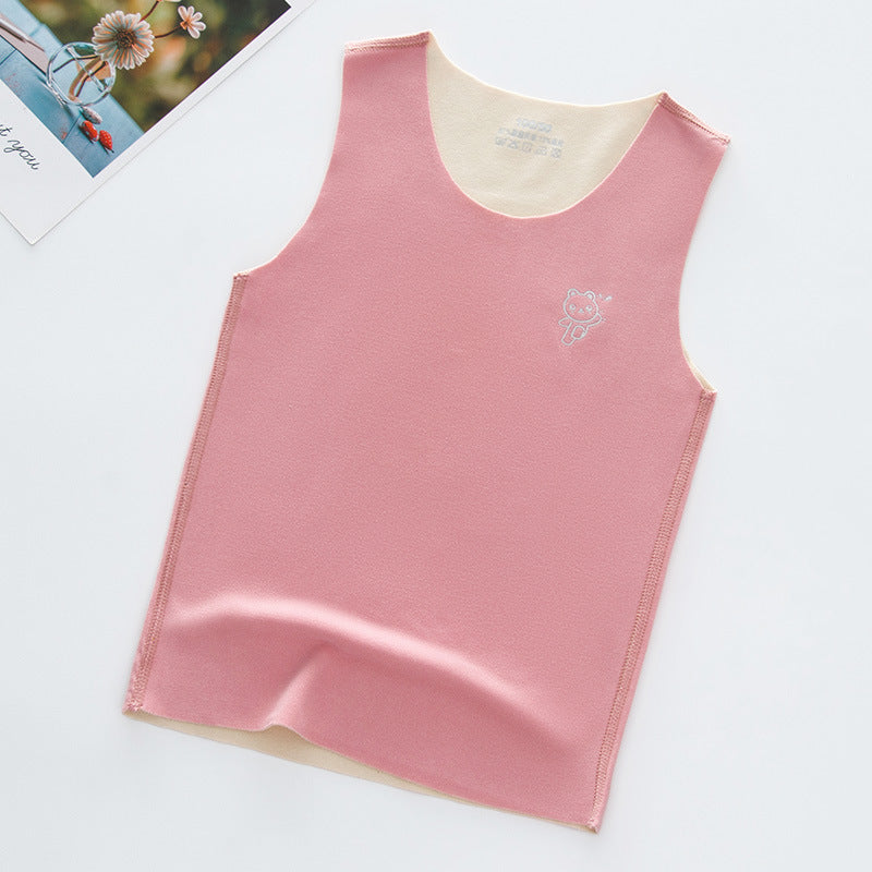 Children's Seamless Reversible Brushed Sleeveless Vest – Comfort & Style