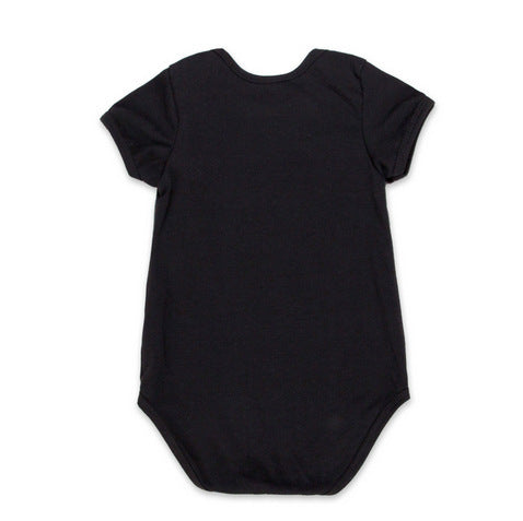 Cotton Baby Play Suit Black&Gold – Comfortable & Stylish Bodysuit for Baby Boys and Girls