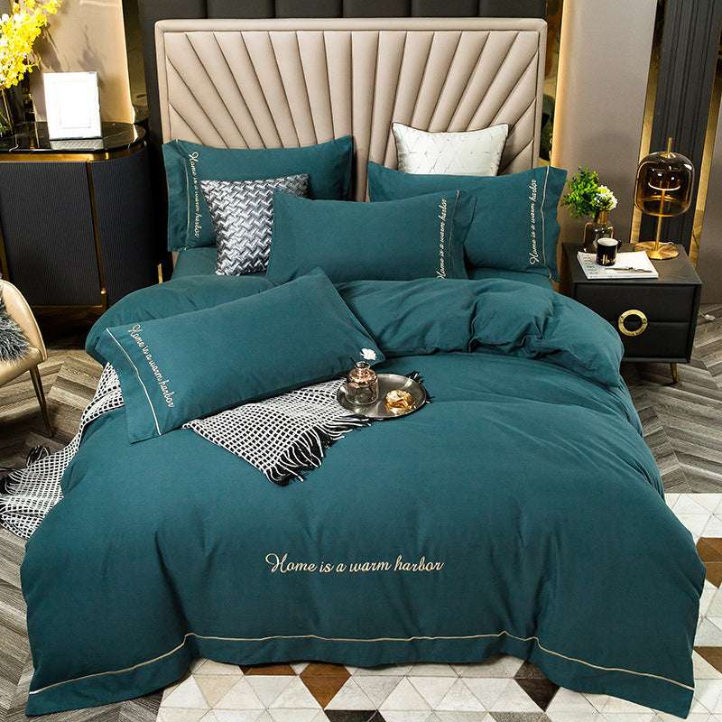 Luxurious Brushed Cotton Bedding Set - Personalized Fashion Series