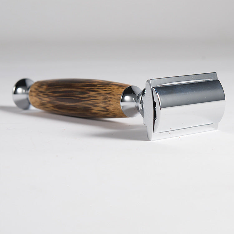 Natural Retro Bamboo Handle Double-Standard Single-Edged Safety Razor – Sustainable & Precise Shaving Experience