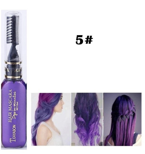 Temporary Hair Dye Mascara – 13 Vibrant Colors for Creative and Safe Hair Styling