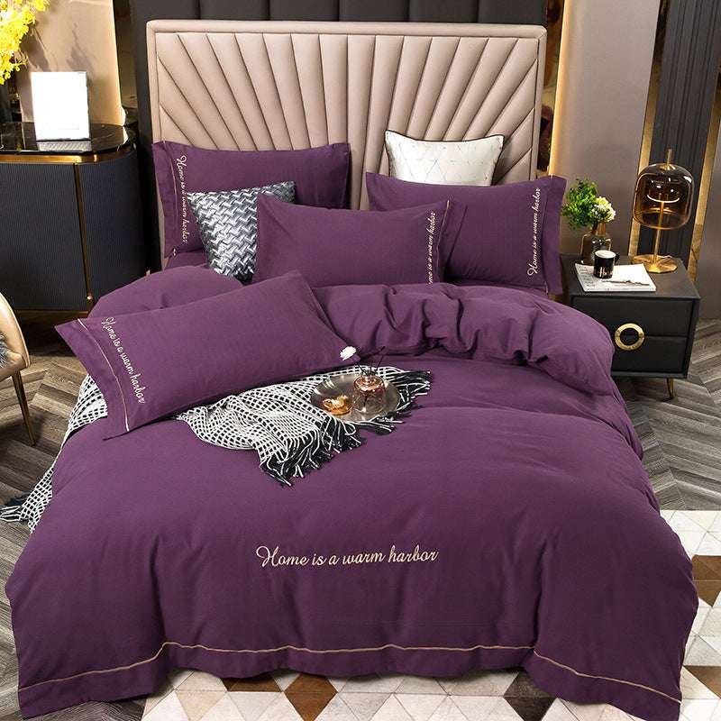 Luxurious Brushed Cotton Bedding Set - Personalized Fashion Series