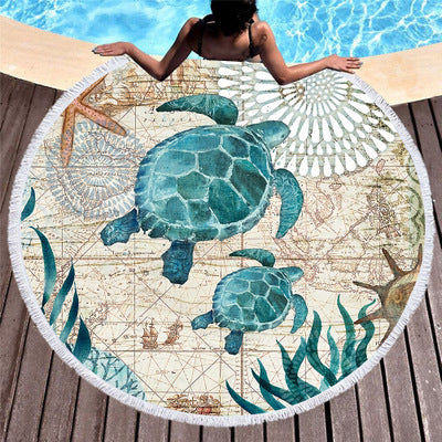 Sea Turtle Beach Towel - Vibrant Microfiber Towel