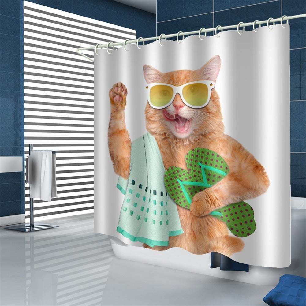 Waterproof Polyester Shower Curtain – Fun and Modern Designs