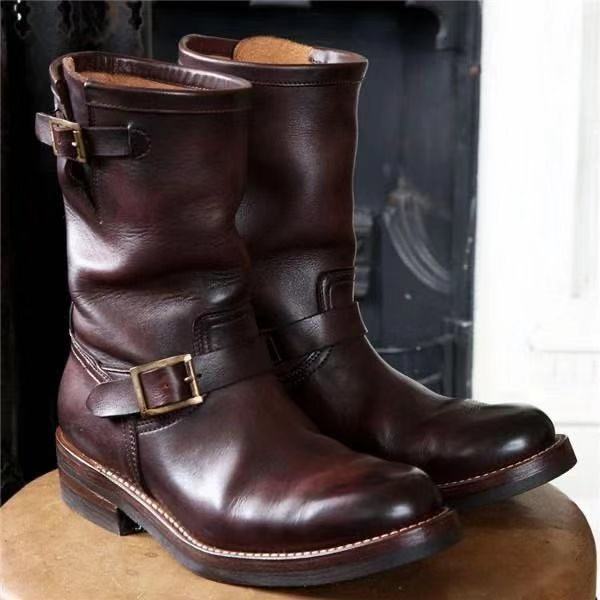 Flat Wedge Mid Tube All Match Men´s boots