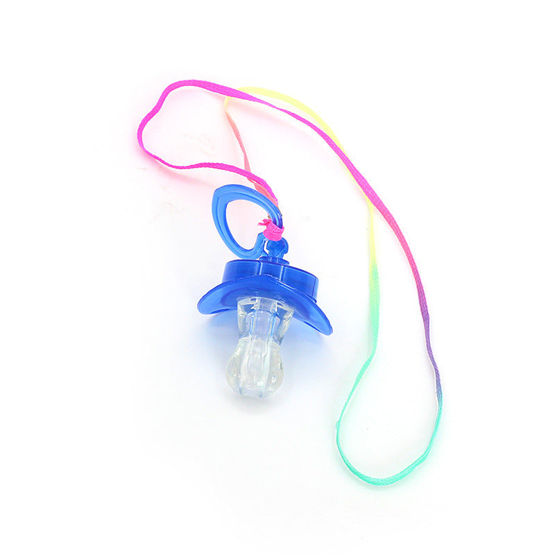 LED Pacifier & Whistle – Colorful Party Toy with Blinking Lights