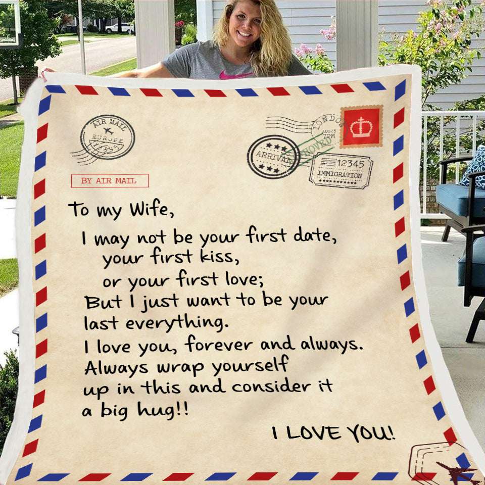 Fleece Blanket with Heartfelt Message – Inspirational Gift for Daughter, Son, or Wife