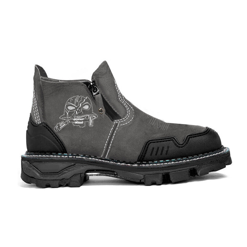 Men Leather Snow Boots