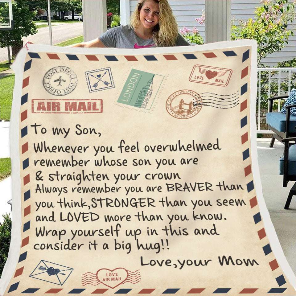 Fleece Blanket with Heartfelt Message – Inspirational Gift for Daughter, Son, or Wife